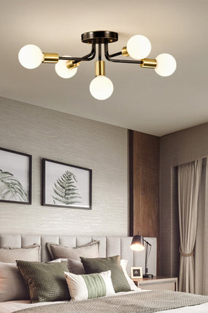 Loop Modern Design Black Color Pentacle Chandelier