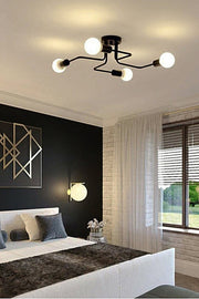 Octopus 4-teiliger schwarzer Kronleuchter