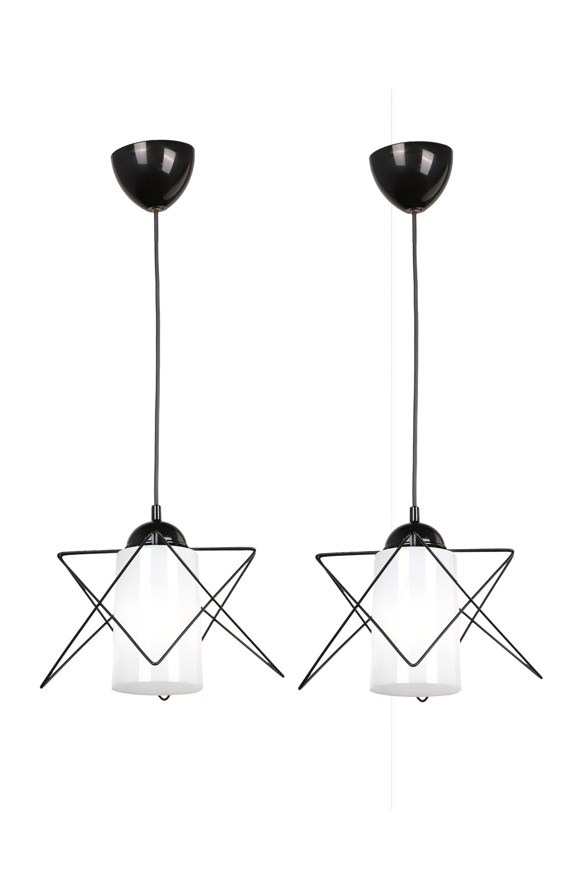 2 Pieces Modes Single Black-White Acrylic