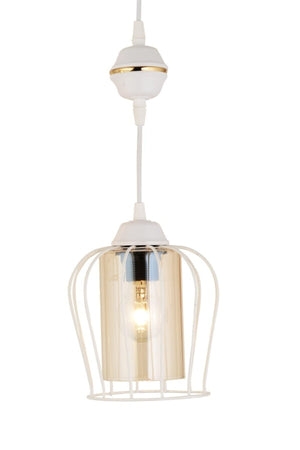 Nora White Pendant Lamp Downward Facing Luxury Modern Single Chandelier