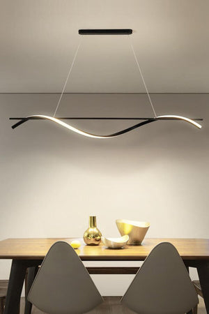 Miamı Modern Row Black Case White Light Row Led Chandelier