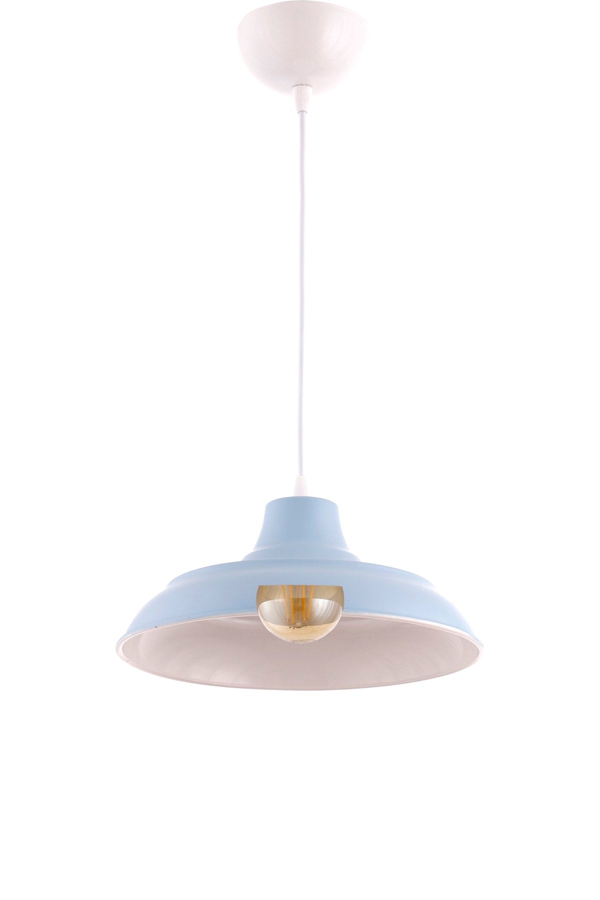 Bow Finish Blue Single Pendant Chandelier - Çakır Avize