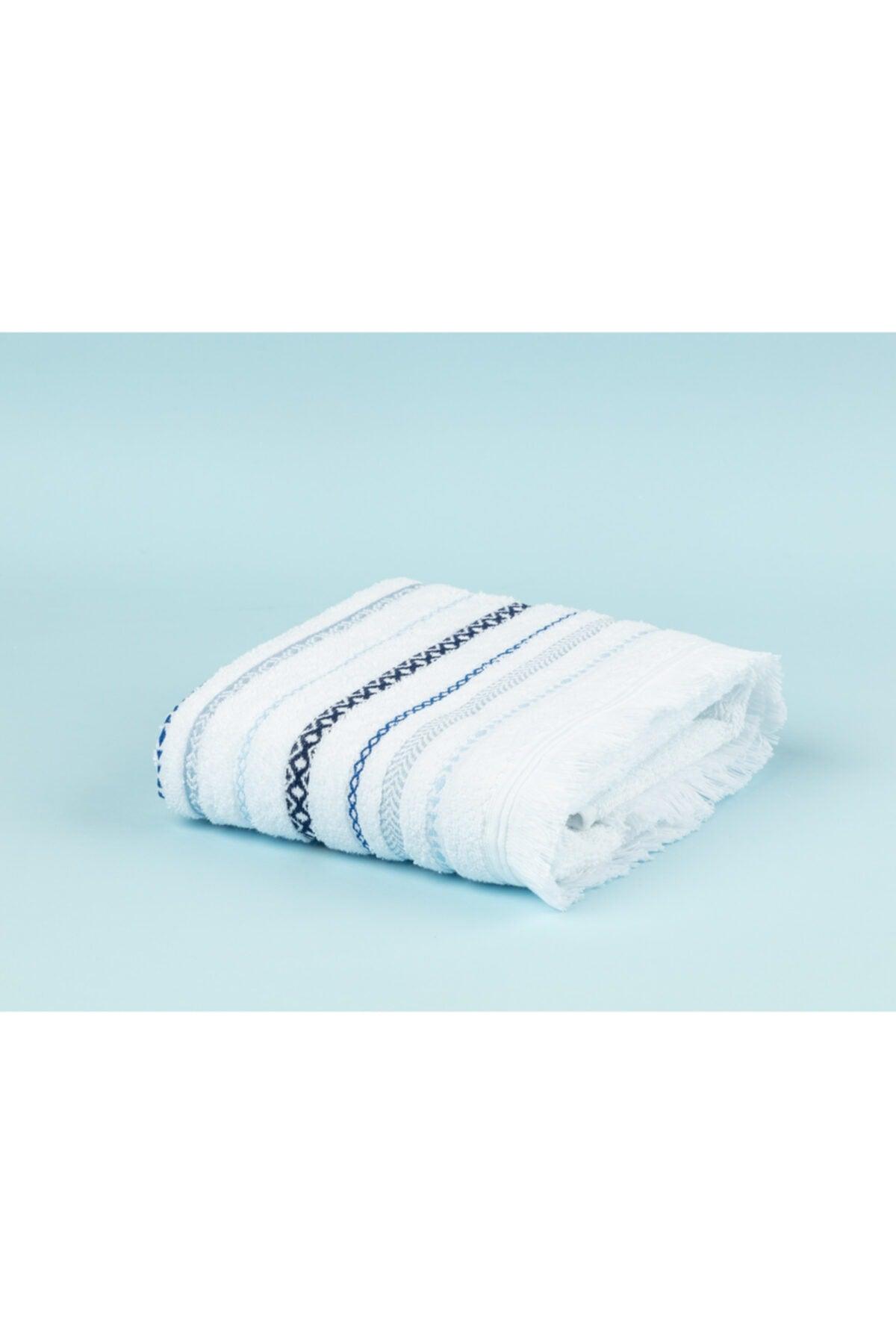 Lorient Face Towel - White - 50x70 Cm - Swordslife