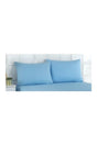 1 Piece Light Blue Cotton Zippered 50x70 Cm Pillow Cover - Swordslife