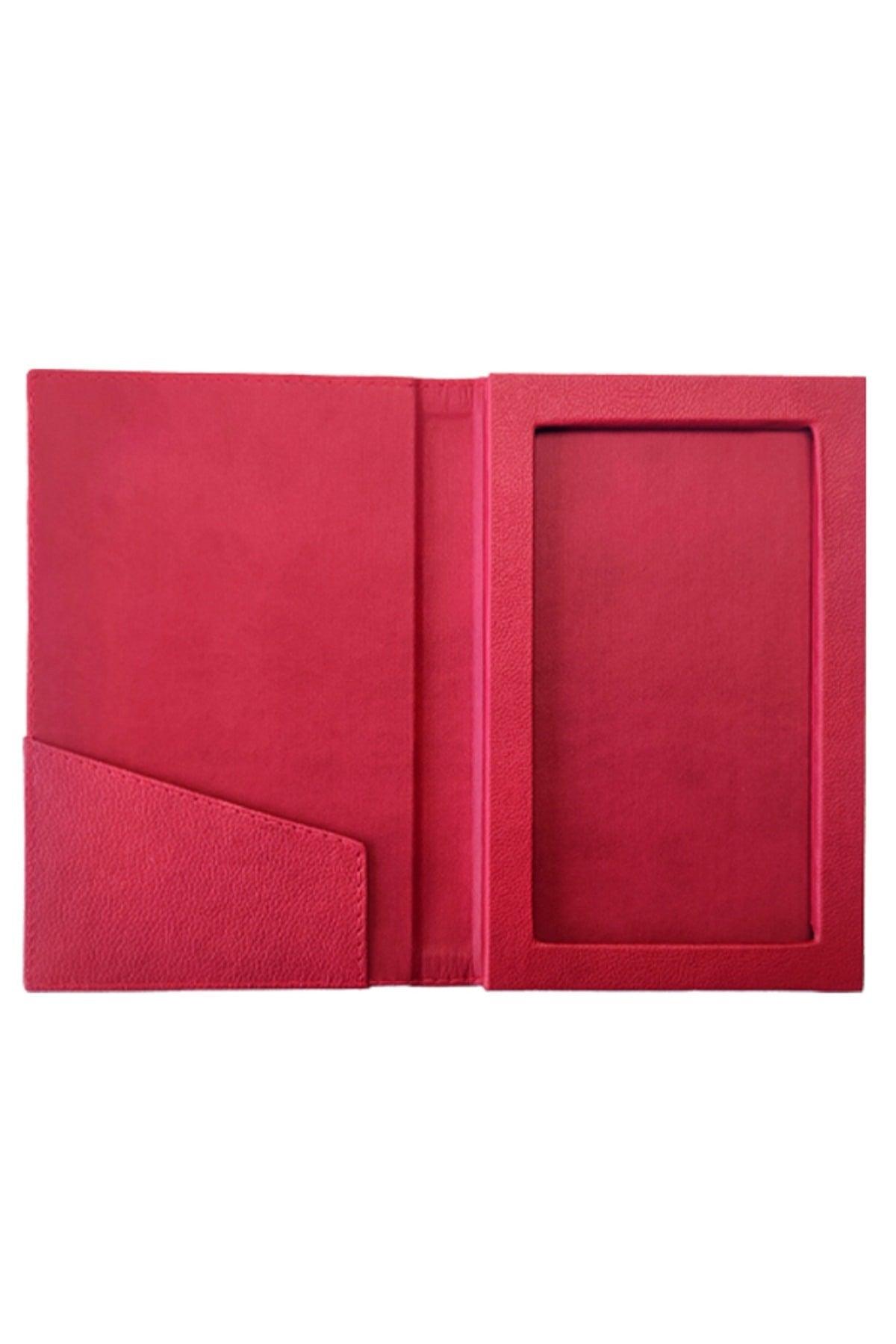 (1 Piece) Leather Account Receipt Pad Box