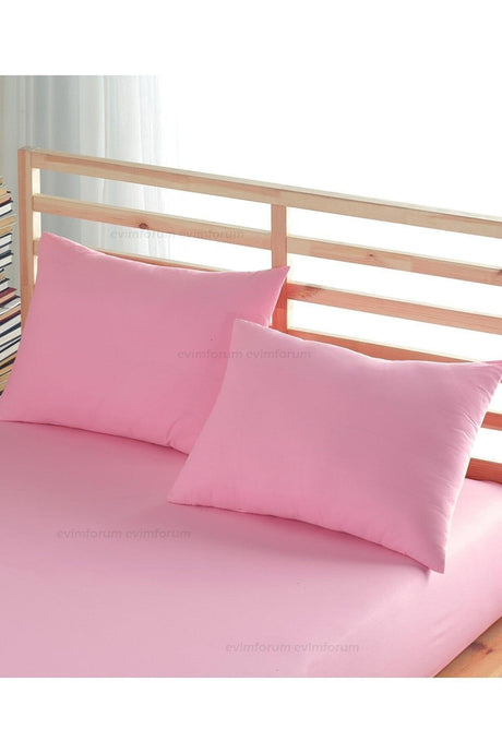 1 Piece Light Pink Cotton With Zipper 50x70 Cm