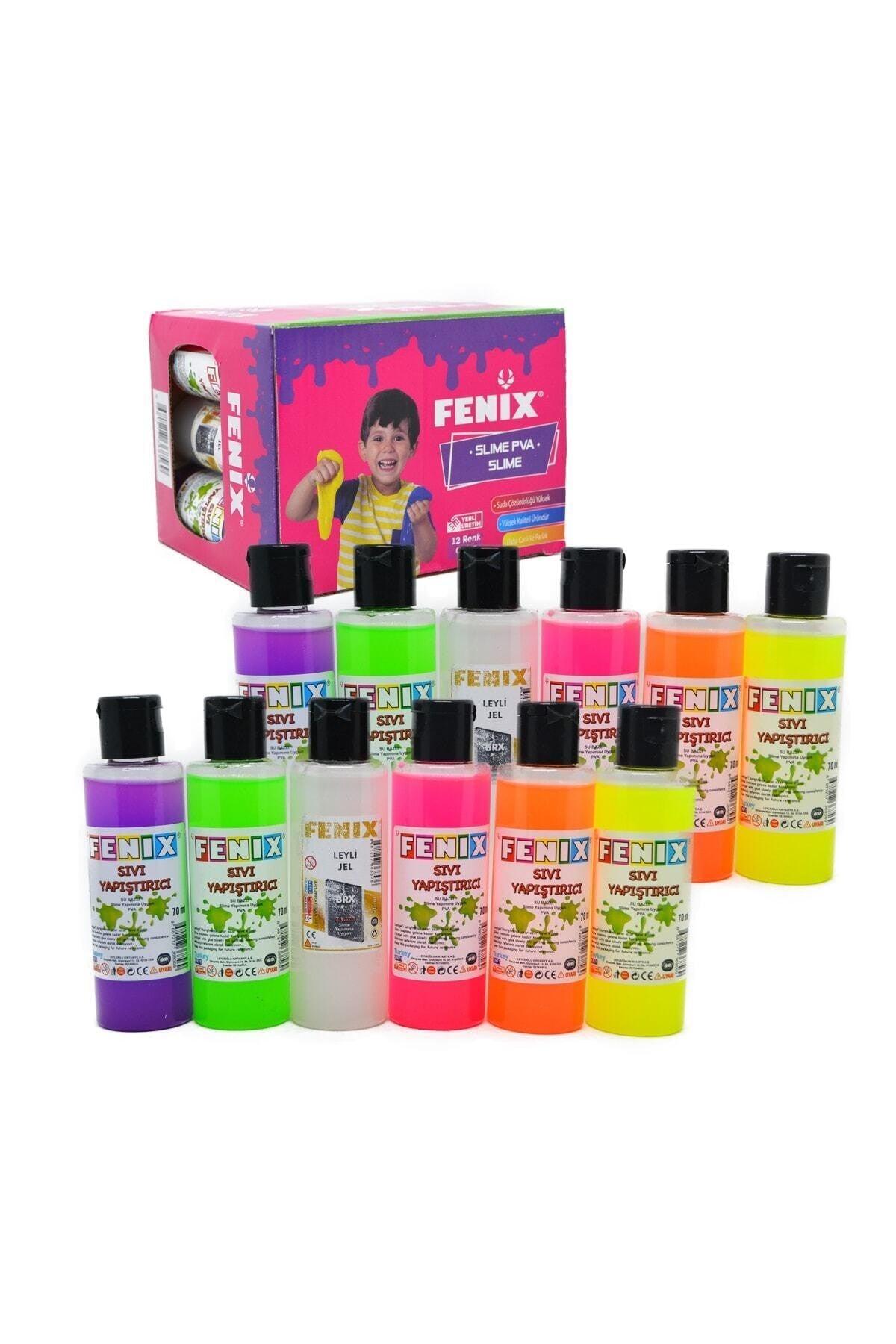 10 Colors Slime Gel And 2 Tubes Of Liquid Borax -