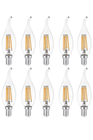 10 Pcs Twisted Spark Plug 780 Lumen Rustic Led Bulb