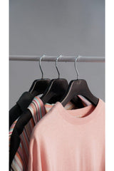 10 Hanger Black Luxury Thick Plastic Hanger - Suit, Jacket, Coat, Coat and Shirt Hanger - Swordslife