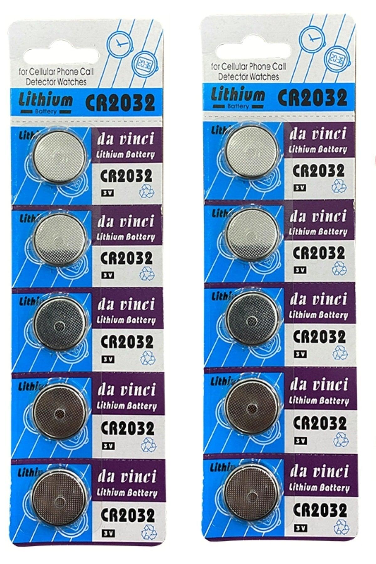 10 Pcs 3 Volt Cr2032 Lithium Coin Battery (cr