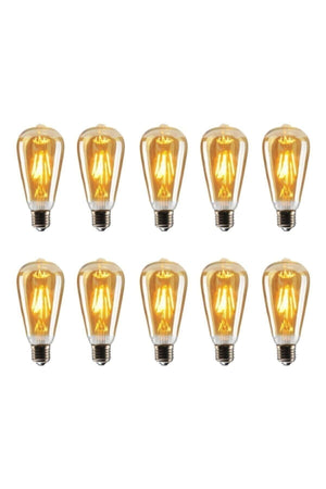 10 Pcs 4 Watt Dimmerable St64 Leds