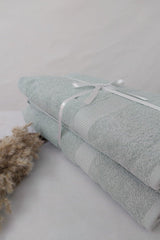 100% Cotton Green Set of 2 Bath Towels - Set of 2 90x150 - Swordslife