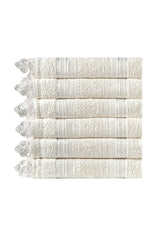 100% Cotton Guipure 6 Pcs Towel 50x90 - Swordslife