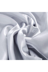 100% Silk Cotton Satin Pillow Cover Gray Color 50x70cm - Swordslife