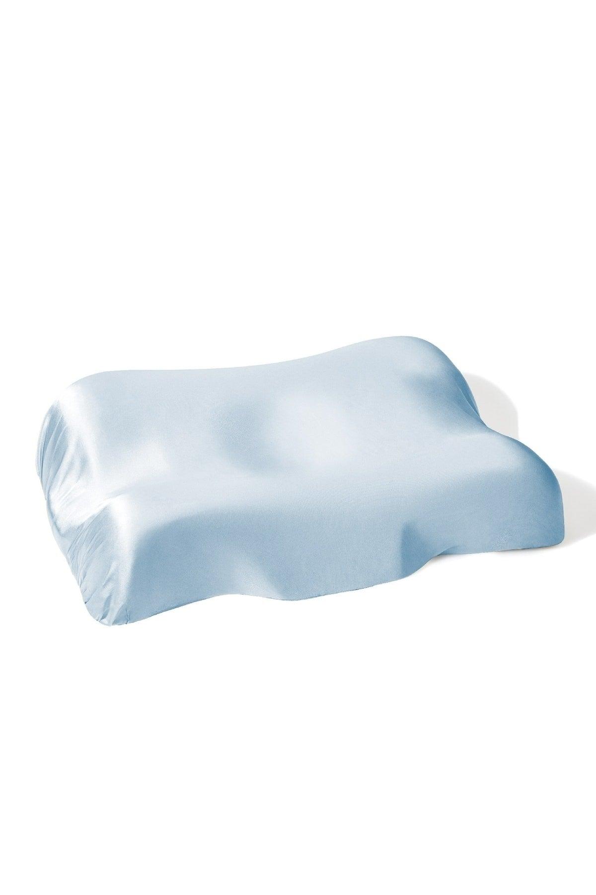 100% Silk Pillow Cover Blue Color - Swordslife