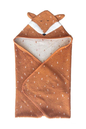 100% Organic Cotton Fox Patterned Baby Towel Swaddle - Swordslife