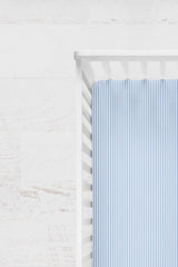 100% Cotton Combed Elastic Bed Sheet - Blue Vertical Striped - 70x140 - Swordslife