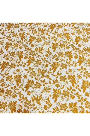 100% Cotton Satin 6 Pieces Yellow Double Duvet Cover Set - Swordslife