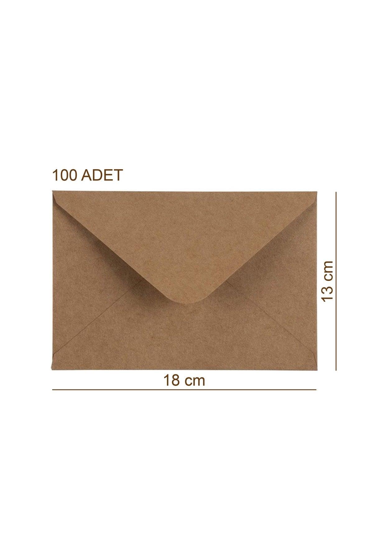 100 Pieces 13*18 Brown Çaycuma Kraft Envelope