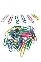 100 Colored Paper Clips - Paper Clip 32mm