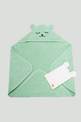 %100 Stickerei aus Baumwolle Baby Handtuch Kundak 70x70 Cm Kese Love Bear - Swordslife
