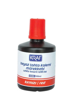 Red whiteboard marker ink 100ml bottle