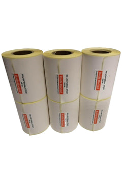 Thermal barcode labels 100x100 mm in 6 rolls (1,800 total)