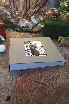 600-slot 4x6 inch cotton blend photo album