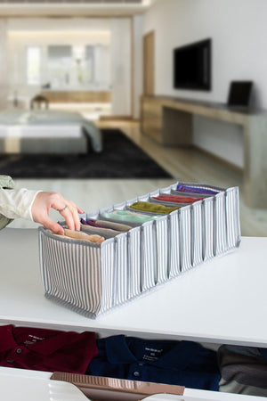 Anthracite Lined Organizer Organizer for 11 Compartments Drawer - Medium 15 X 43 X 14 - Swordslife