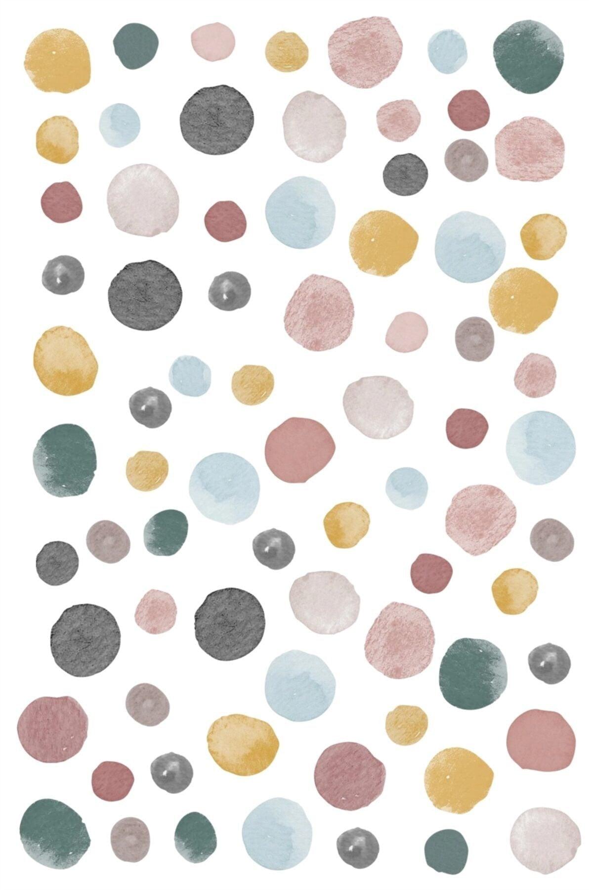 112 Piece Pastel Watercolor Wall Sticker Set