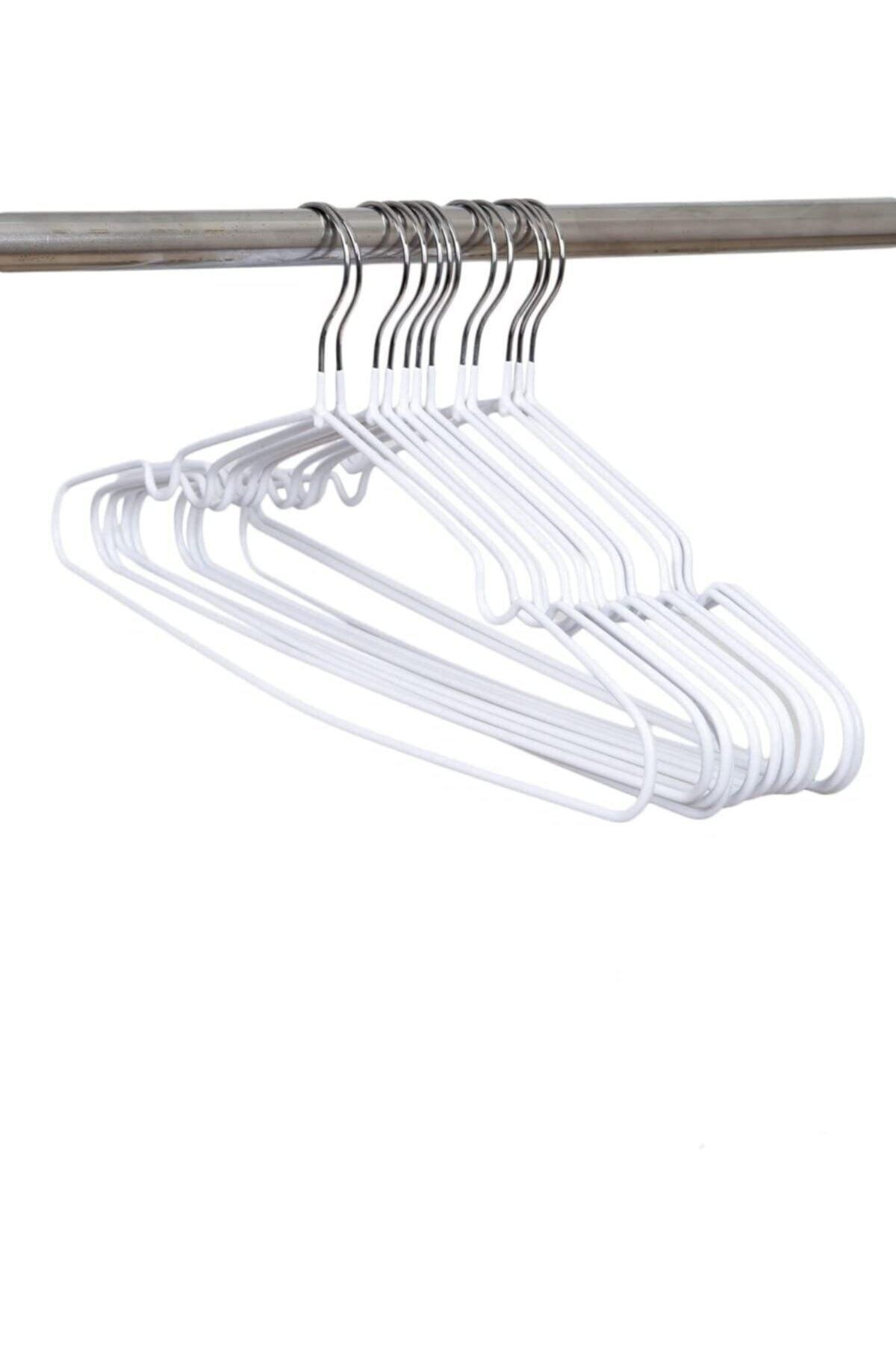 12 Pcs Metal Silicone Coated Clothes Hanger Clothes Hanger Non-Slip Wire Clothes Hanger Wardrobe Organizer - Swordslife