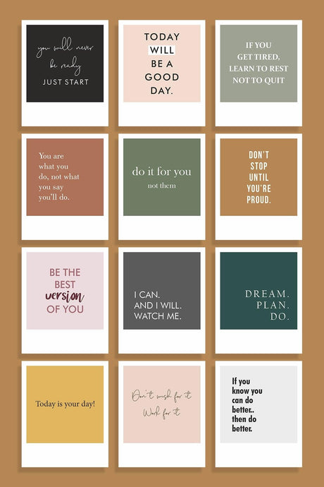 12 Motivation Pastel Colors Decorative