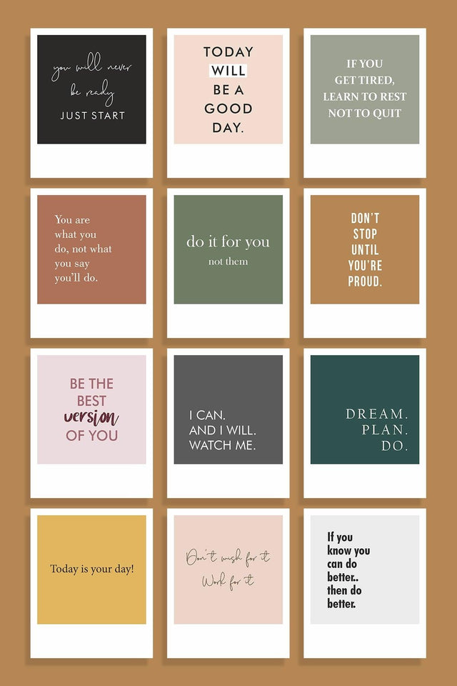 12 Motivation Pastel Colors Decorative