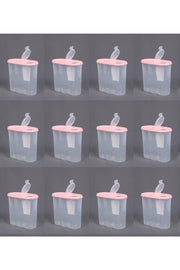 Set of 12 Large Sealed Double Lid Food Storage Container Set 12x 1700 Ml - Swordslife