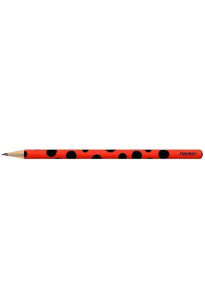 12 Pack Ladybug Pattern Pencils
