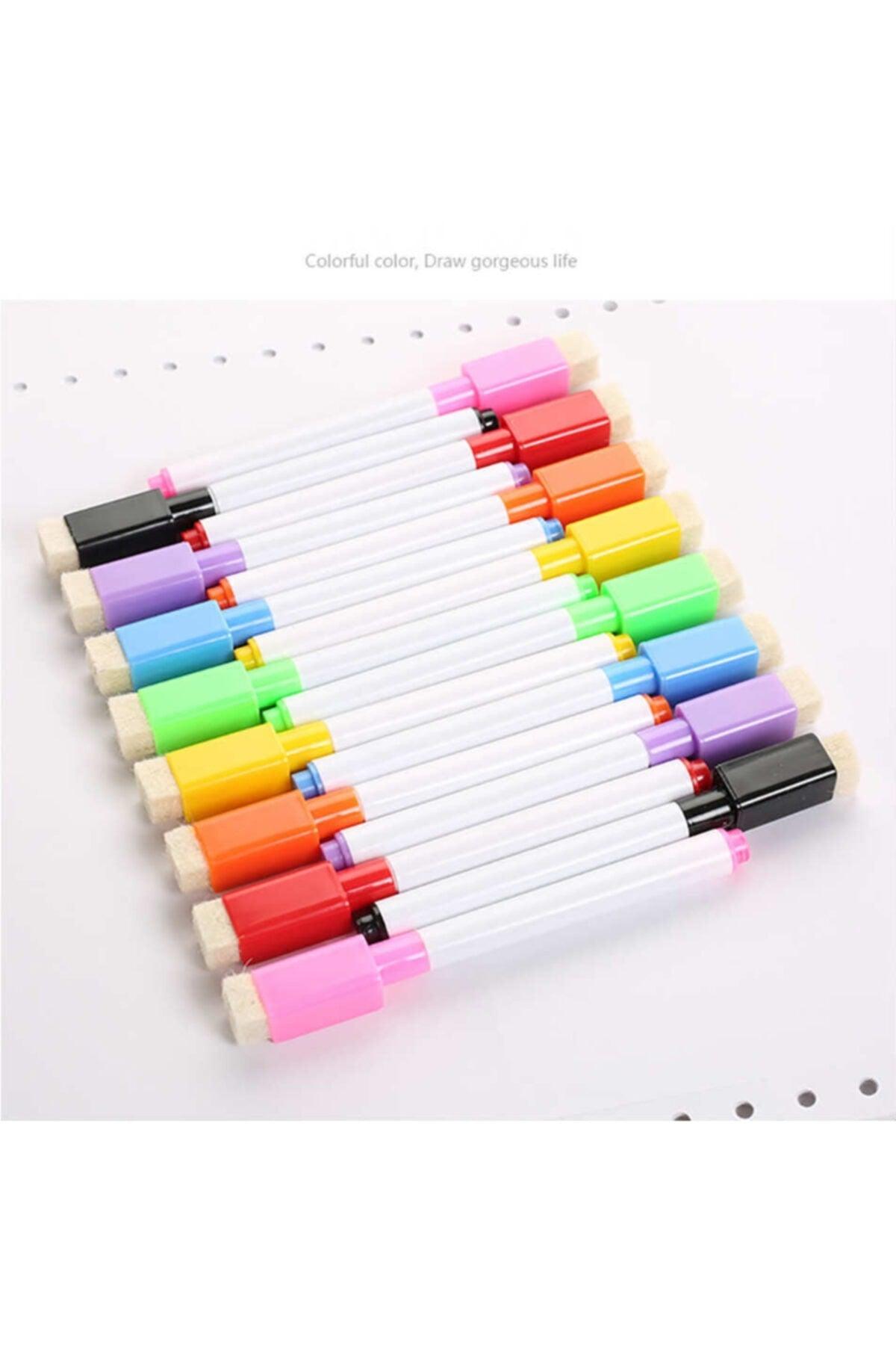 12 Pcs Mixed Color Magnetic Eraser