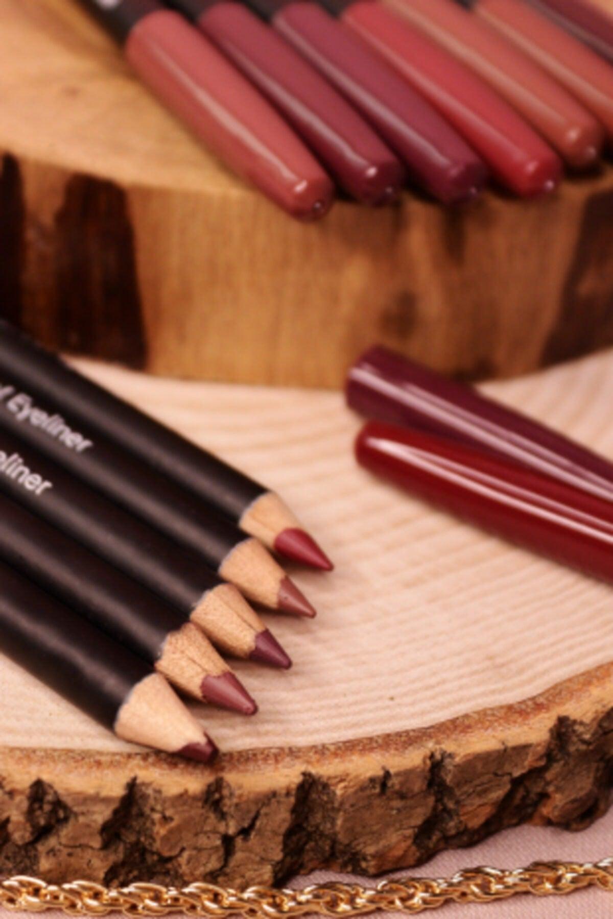 Set of 12 Colored Lip Liner