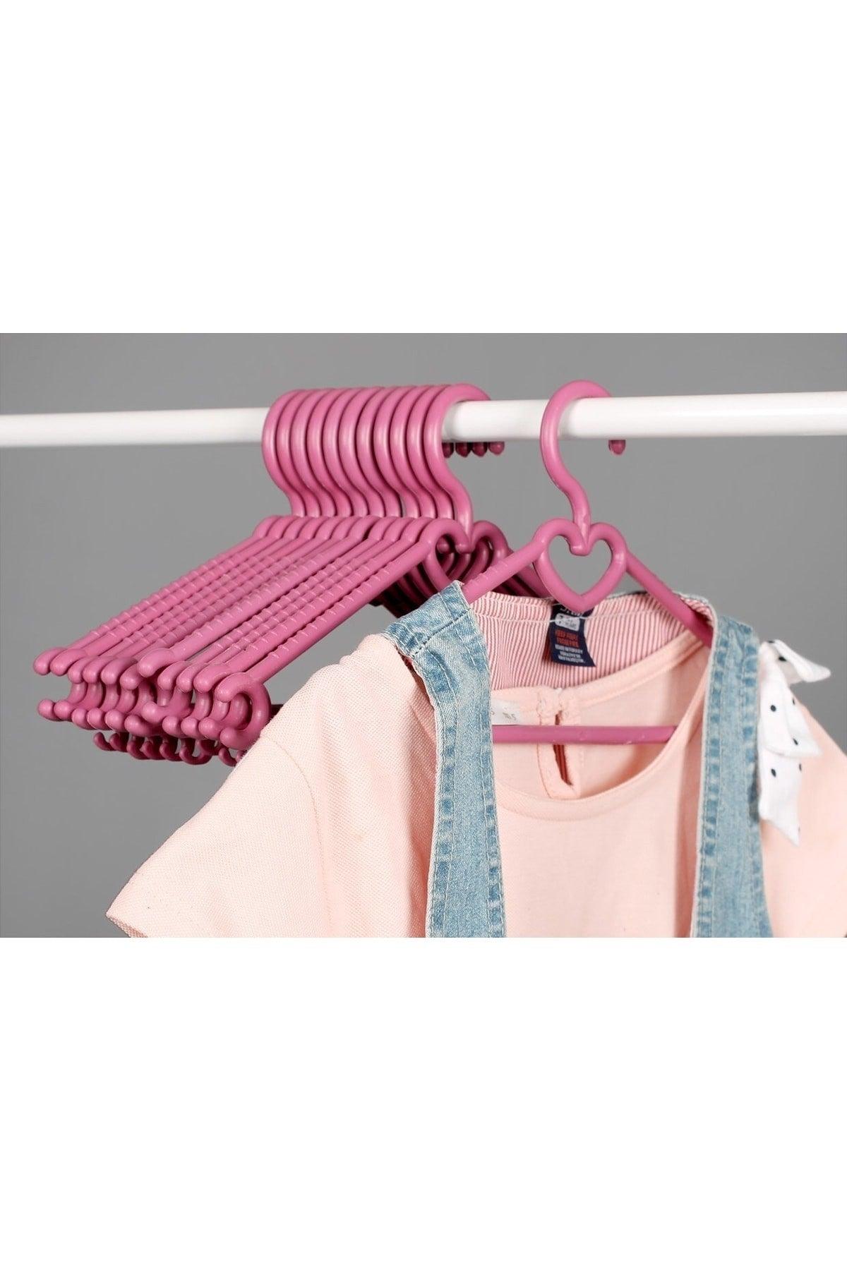 12 Pcs Pink Color Baby Clothes Hanger Baby