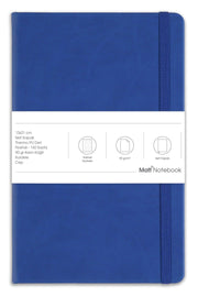 13x21 Elastic Notebook Dotted Navy Blue