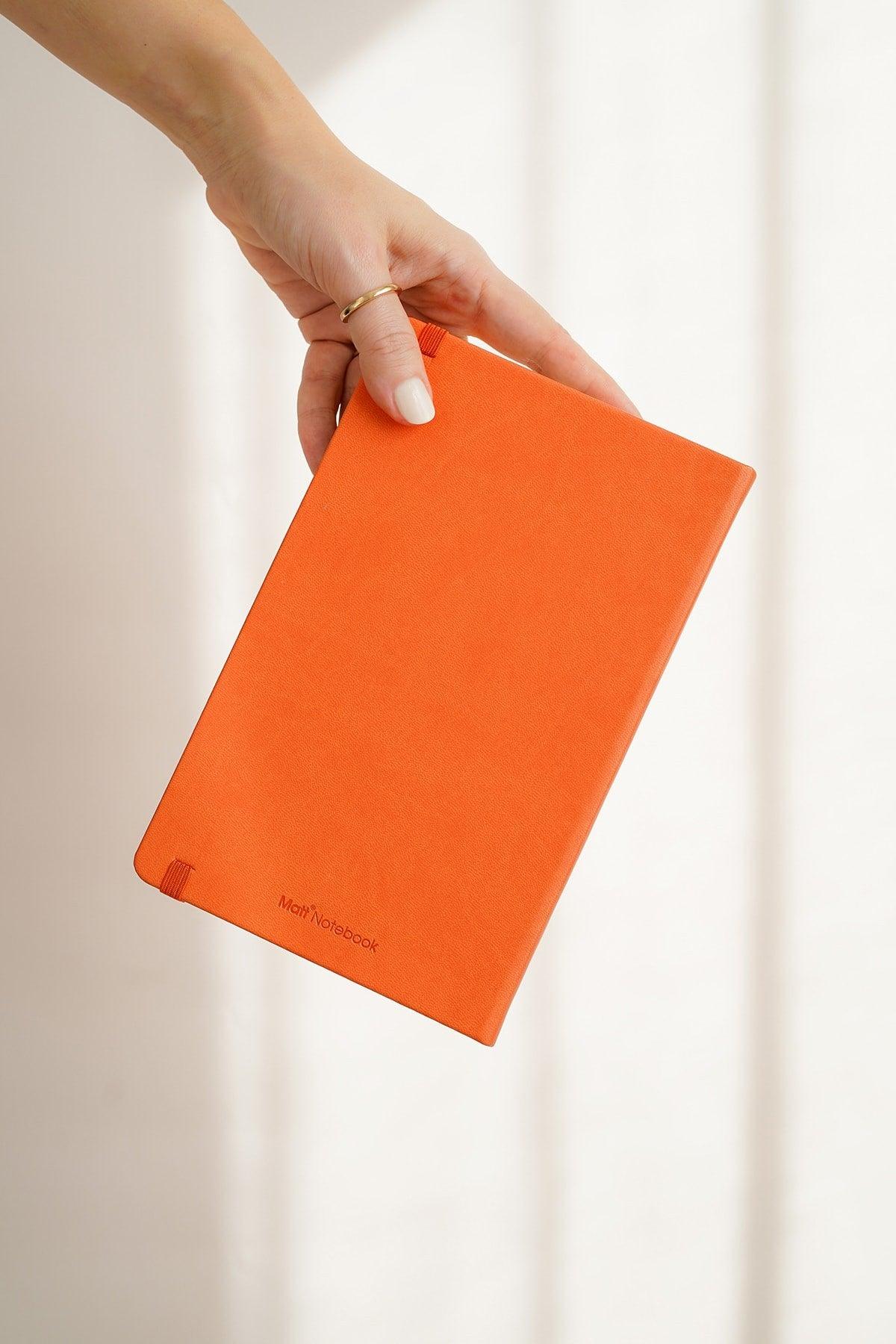 13x21 Elastic Notebook Square Orange