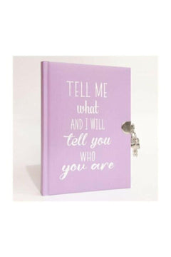 144-page lined diary with secure lock closure