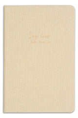 14x20 Hard Cover Notebook Dotted Beige