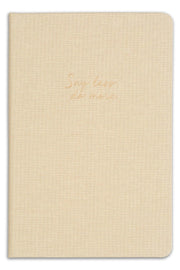 14x20 Hard Cover Notebook Dotted Beige
