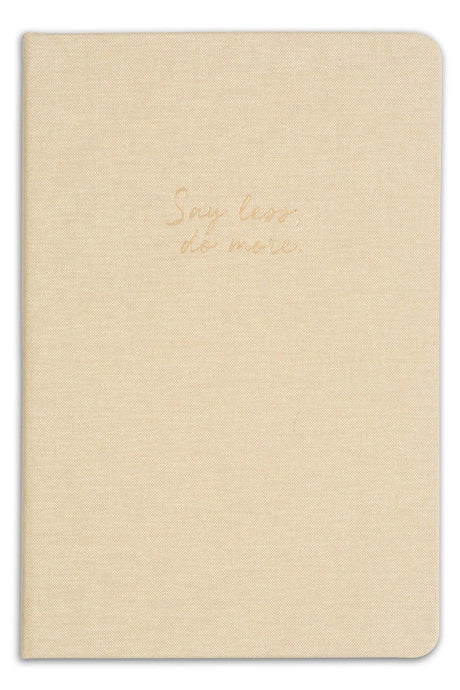 14x20 Hard Cover Notebook Dotted Beige