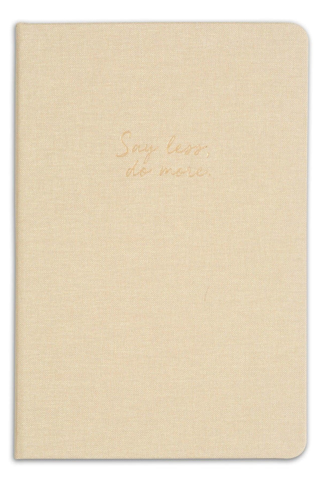 14x20 Hard Cover Notebook Dotted Beige