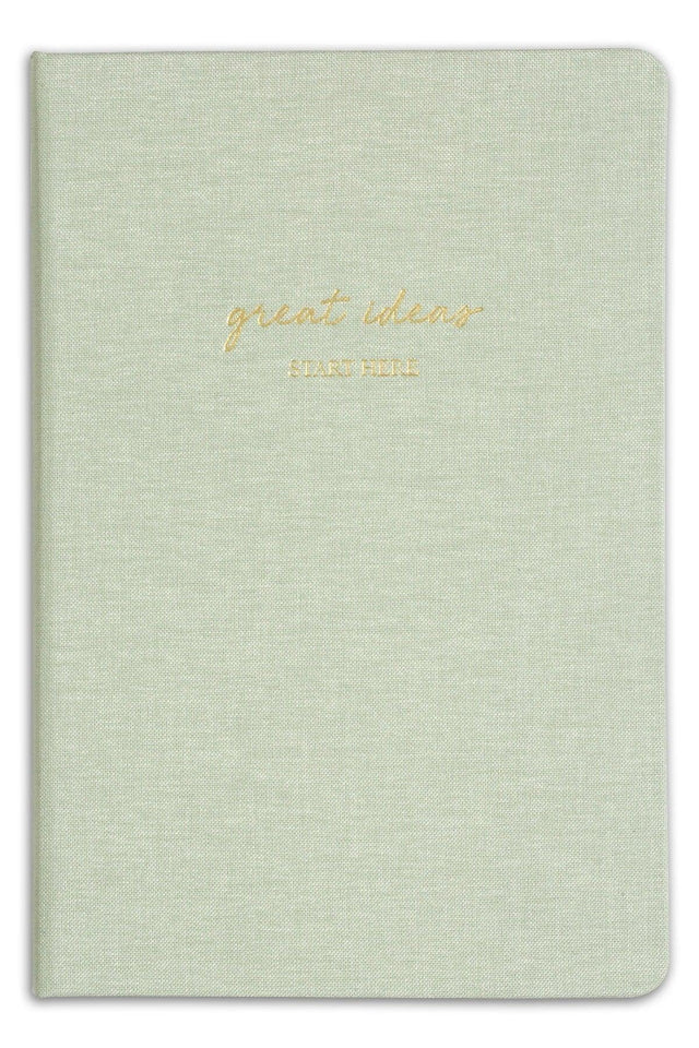 14x20 Hard Cover Notebook Dotted Green