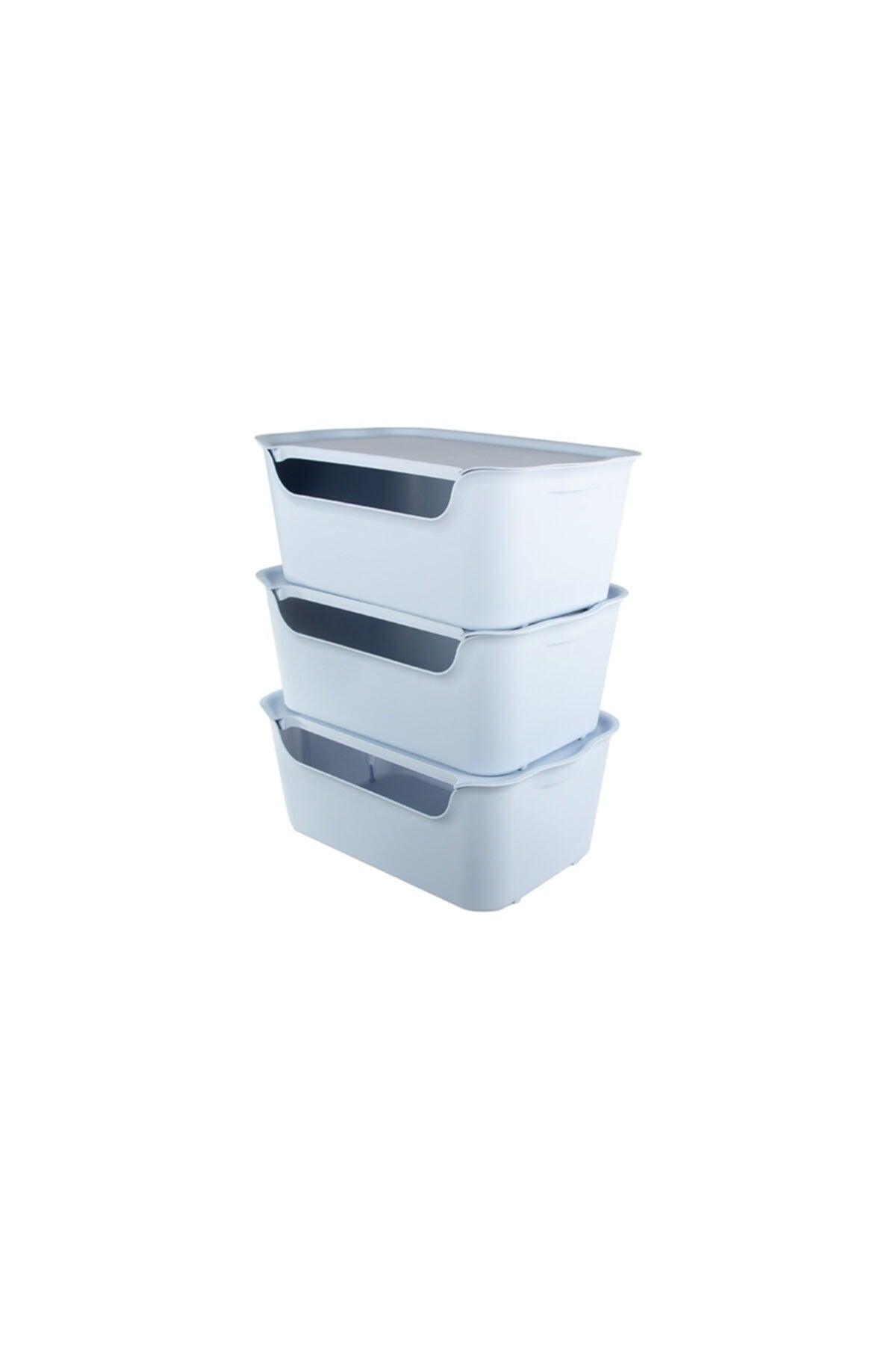 15 L Qatli Organizer Box Blue Set of 3 - Swordslife