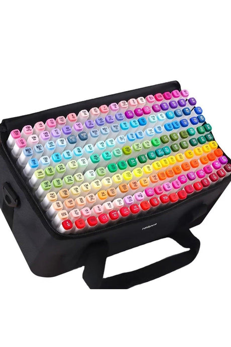 168 Colors Art Marker Double Sided Set +white
