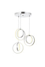 1909-3 Chrome 3 Pcs Led Chandelier - Swordslife