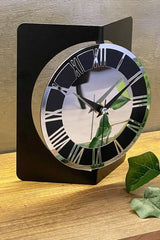 19x15 Cm Metal Material Plexi Numeral Decorative Table Top Clock - Swordslife